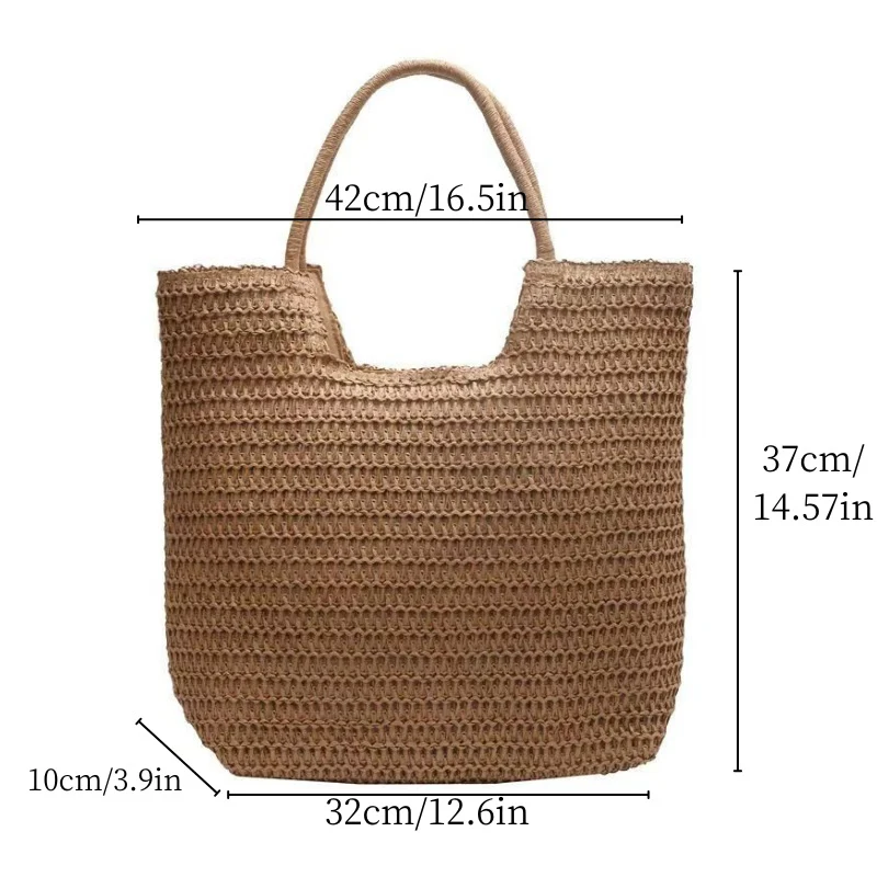 Strukturierter Makramee-Shopper Skanto