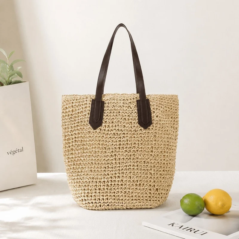 Strandtasche mit robusten Ledergriffen Skanto