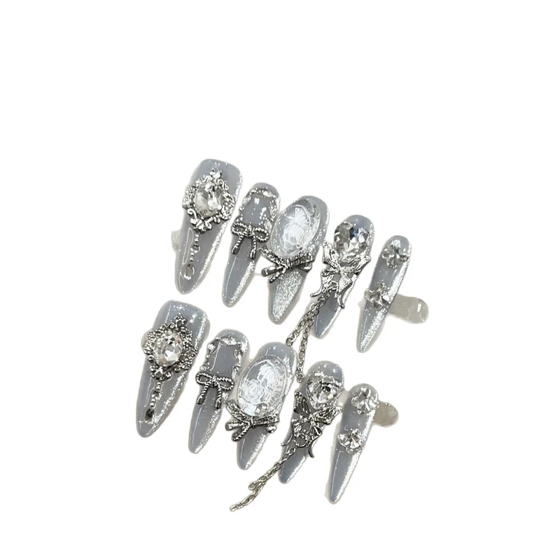 Dekoratives Strass-Nageldesign-Set