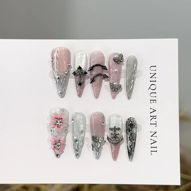 Dekoratives Press-On Nagelset