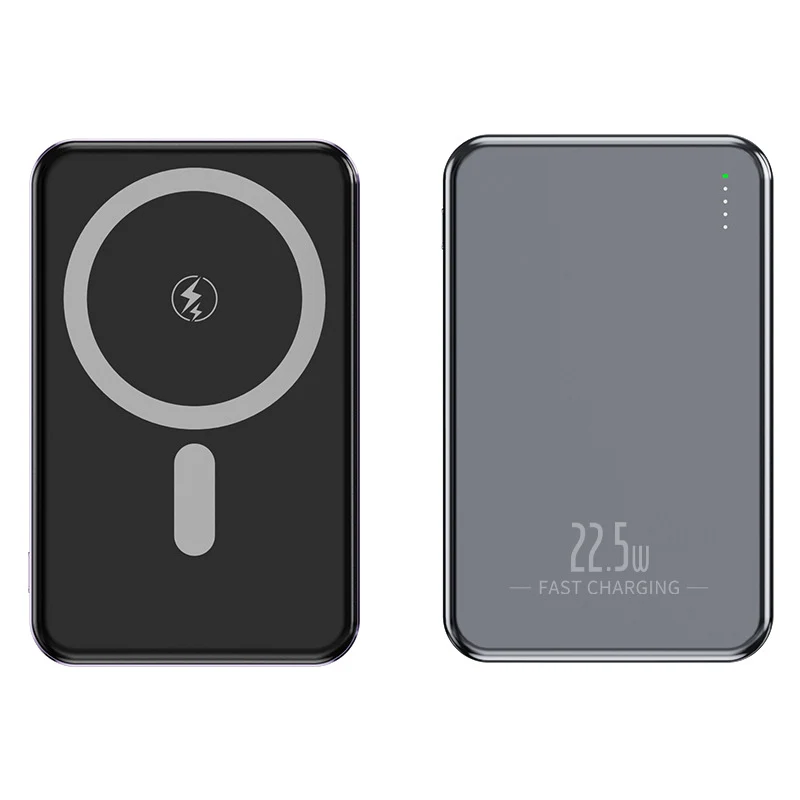 Tragbare kabellose Powerbank mit integrierten USB-Kabeln Skanto