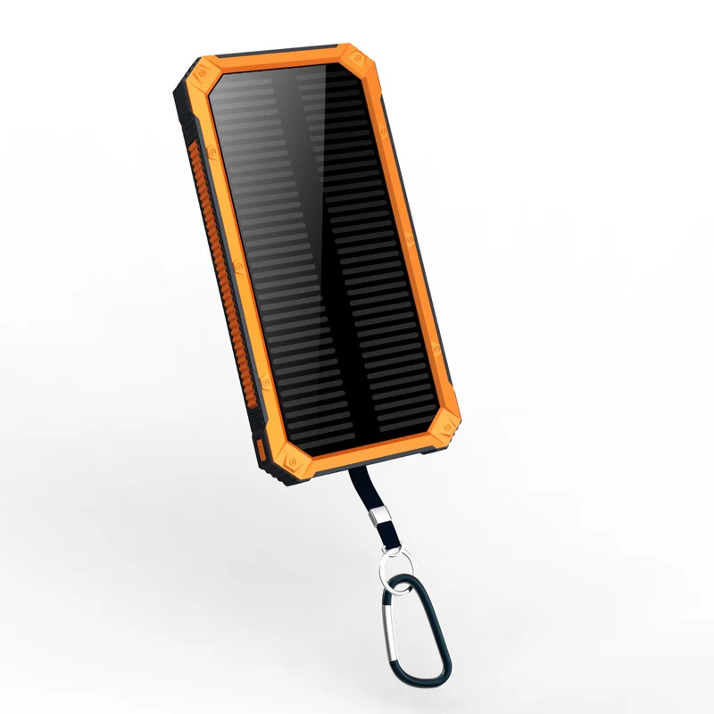 Tragbare Solar-Powerbank mit Schnellladefunktion und kabelloser Ladekompatibilität Skanto
