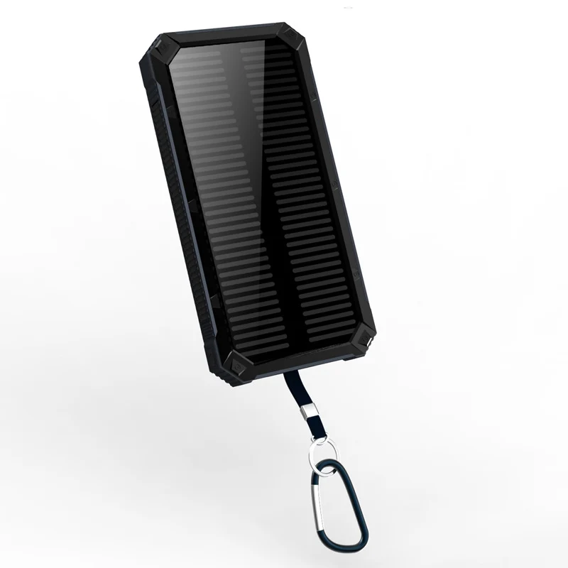 Tragbare Solar-Powerbank mit Schnellladefunktion und kabelloser Ladekompatibilität Skanto