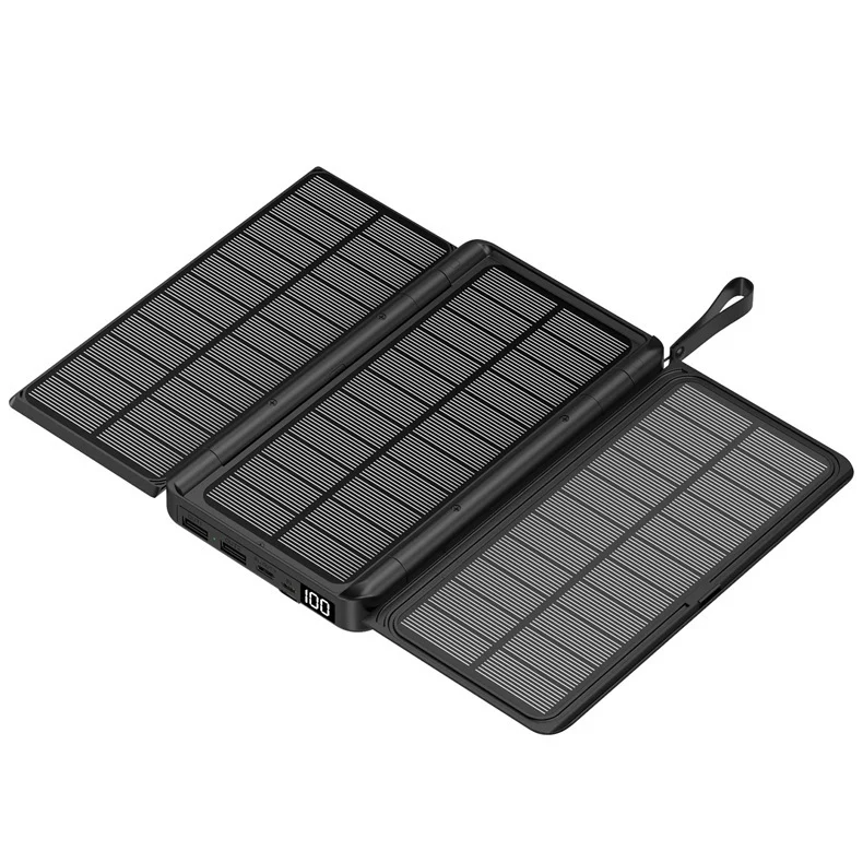 Tragbare Solar-Powerbank mit multifunktionaler Ladefunktion Skanto