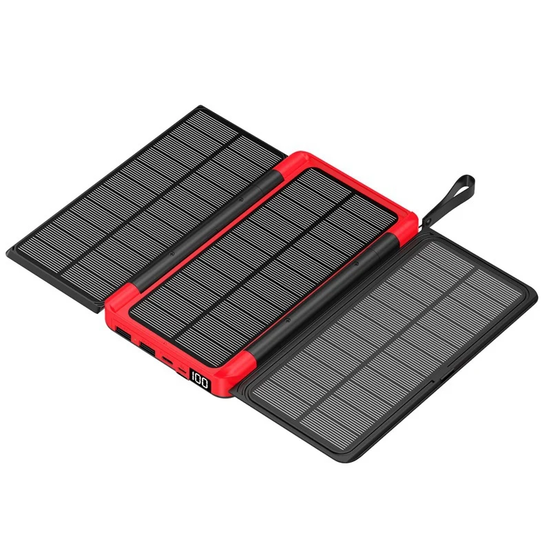 Tragbare Solar-Powerbank mit multifunktionaler Ladefunktion Skanto