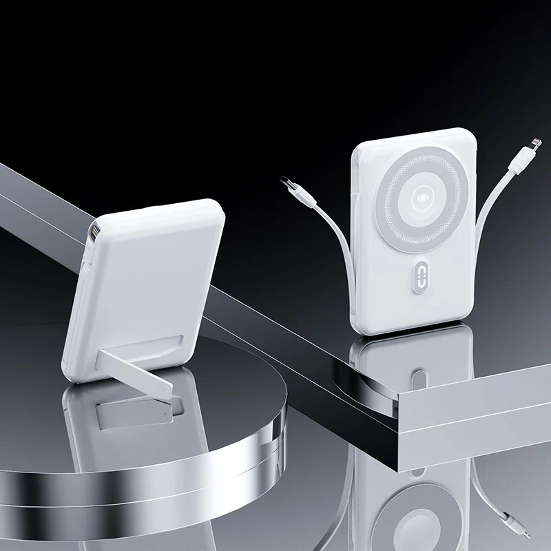 Tragbare Powerbank mit integriertem Ständer und Schnellladefunktion Skanto