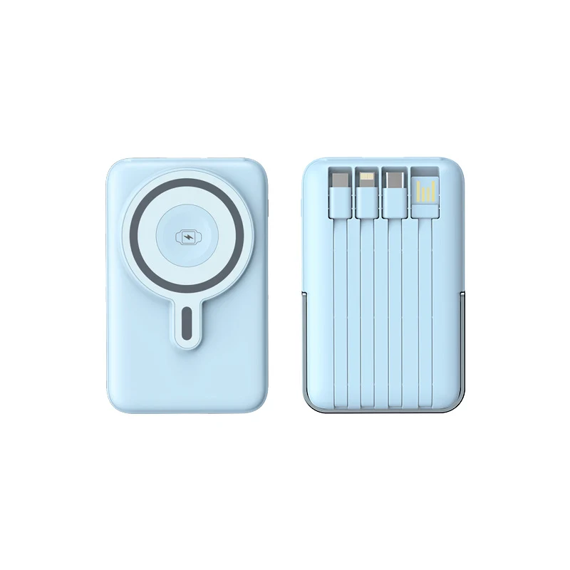 Tragbare MagSafe Powerbank mit multifunktionalen USB-Anschlüssen und LED-Akkuanzeige Skanto