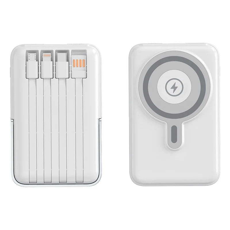 Tragbare magnetische Powerbank mit Schnellladefunktion und LED-Anzeige Skanto