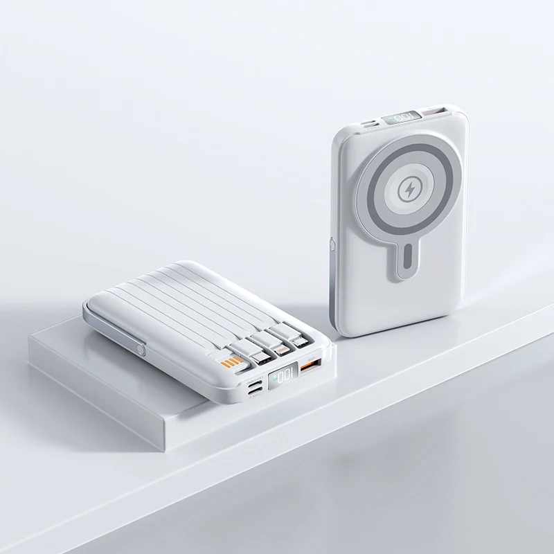 Tragbare magnetische Powerbank mit Schnellladefunktion und LED-Anzeige Skanto
