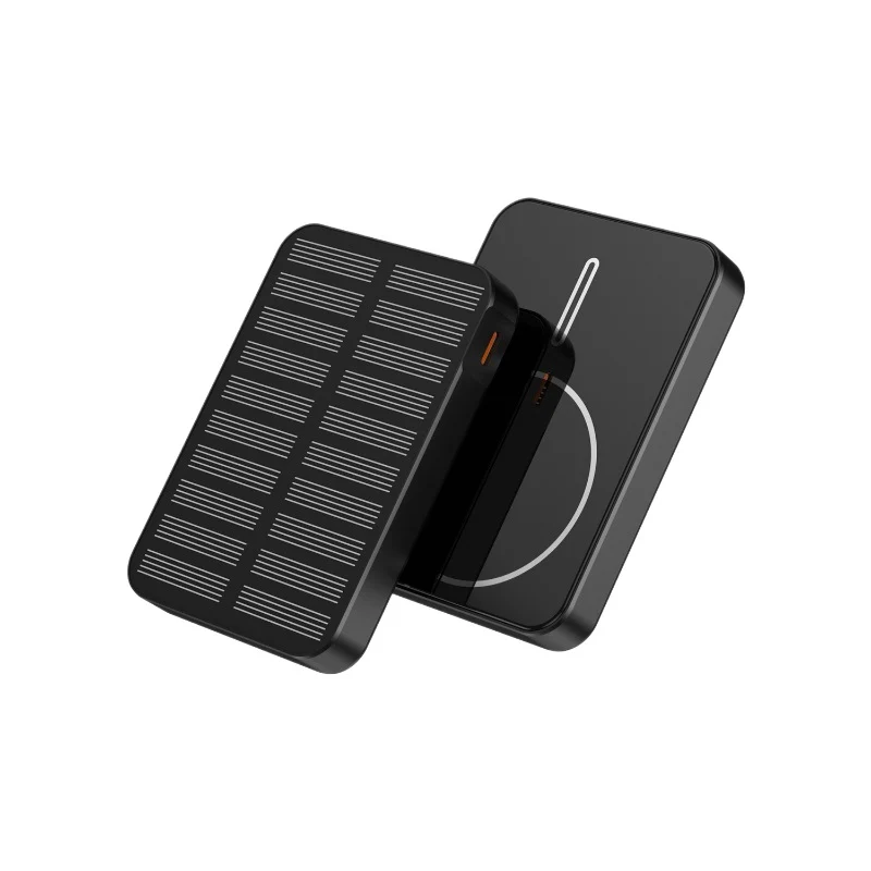 Solarbetriebene Powerbank mit Schnellladefunktion und LED-Licht Skanto