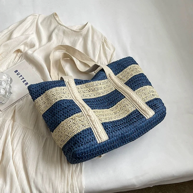 Strandtasche aus nachhaltigem Naturmaterial mit strukturierter Oberfläche Skanto