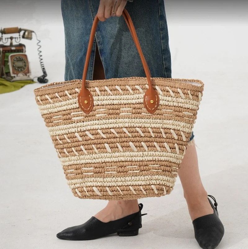 Strandtasche aus gewebtem Naturmaterial Skanto