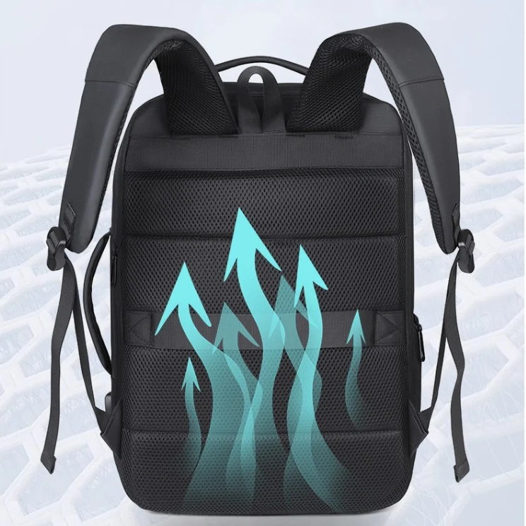 Business-Rucksack mit erweiterbarem Innenraum und smartem Sicherheitsfach Skanto