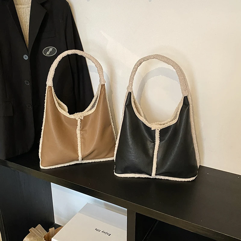 Faux-Leder Tote Bag