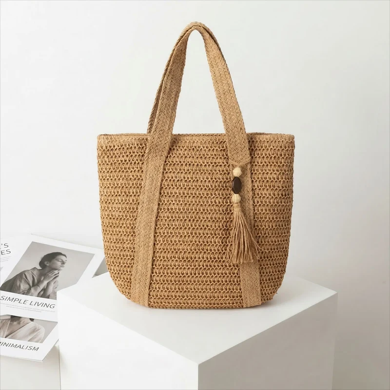 Makramee Tote Bag mit geflochtenem Design Skanto