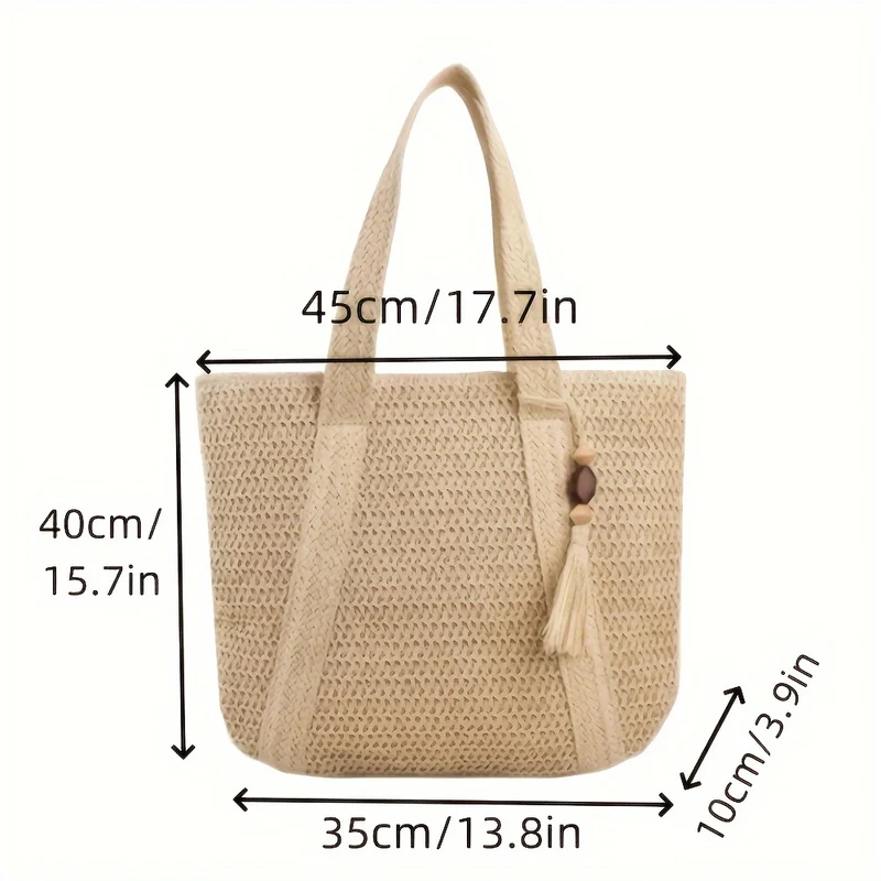 Makramee Tote Bag mit geflochtenem Design Skanto