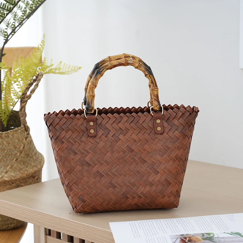Gewebte Bast-Handtasche Skanto