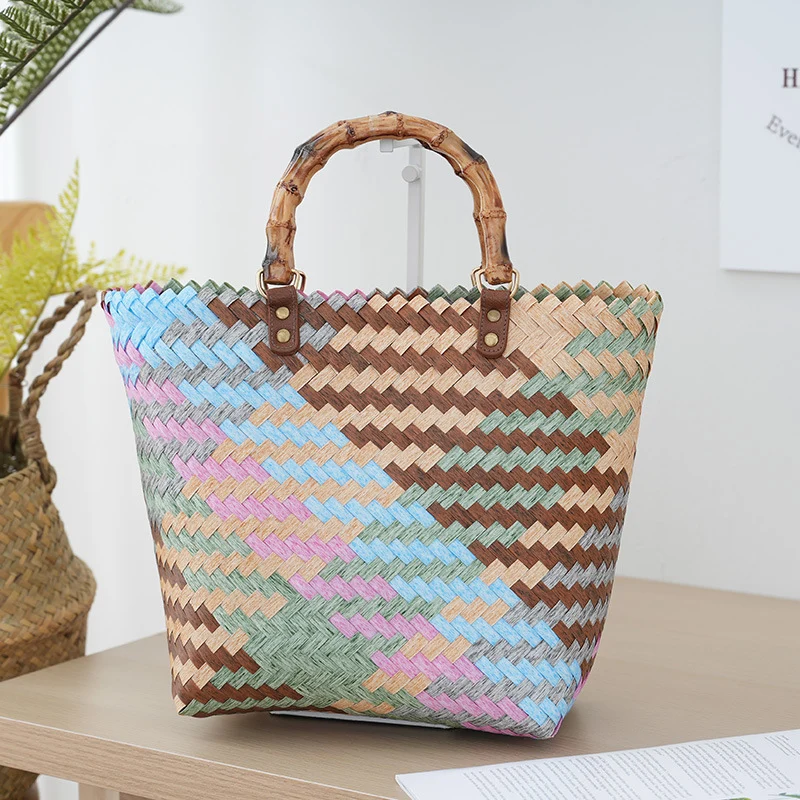 Gewebte Bast-Handtasche Skanto