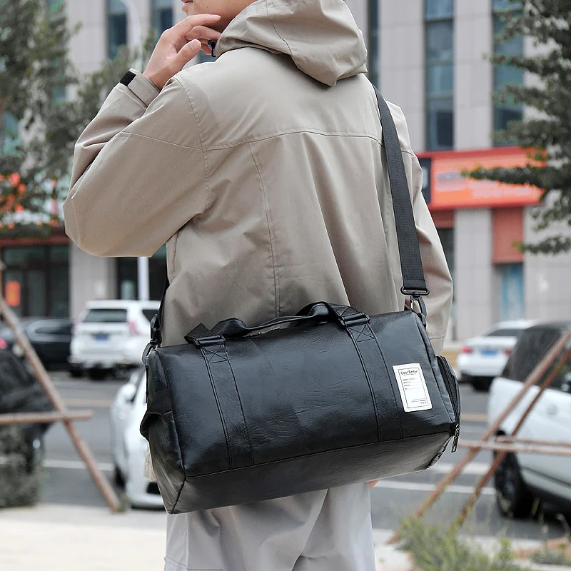 Premium Leder Reise Duffel Tasche Brehn