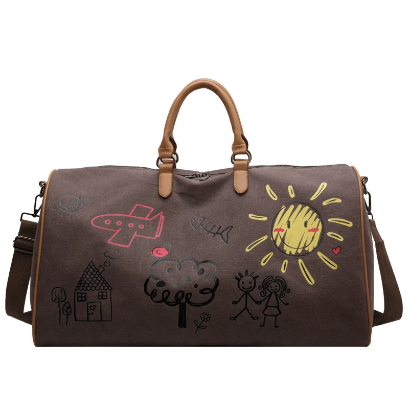 Spielerische Illustrierte Wochenend-Duffel-Tasche Brehn