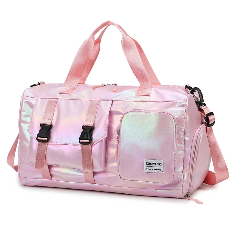 Iridescent Multi-Pocket Sport Duffel Bag Brehn