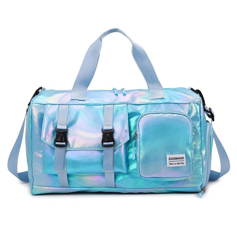 Iridescent Multi-Pocket Sport Duffel Bag Brehn