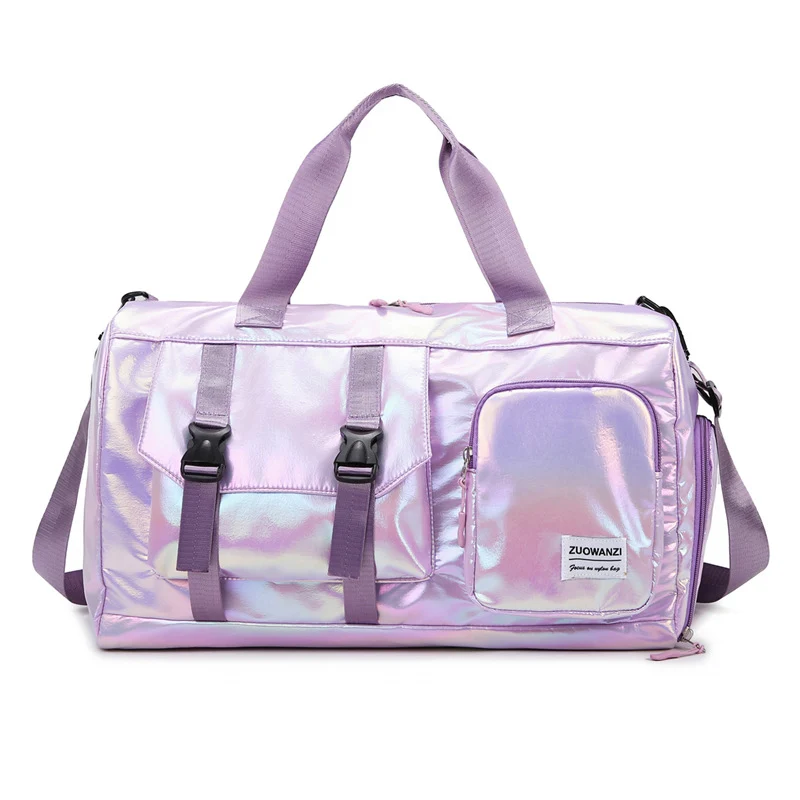 Iridescent Multi-Pocket Sport Duffel Bag Brehn