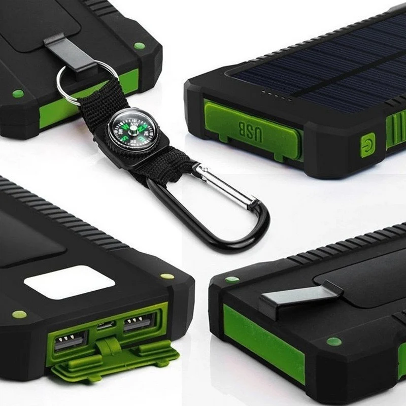 Solar-Powerbank mit hoher Ladeeffizienz und robustem Gehäuse Skanto