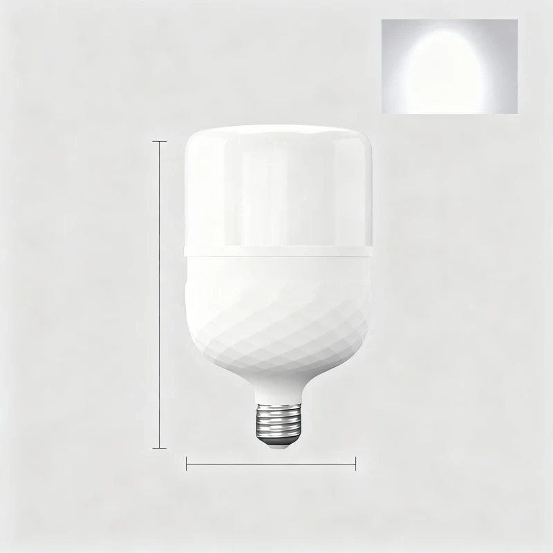 LED-Glühbirne E27, energiesparend, Weiß