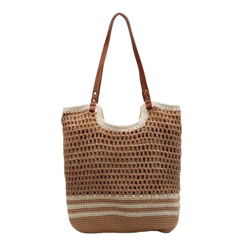 Handgewebte Strandtasche mit feiner Netzstruktur Skanto