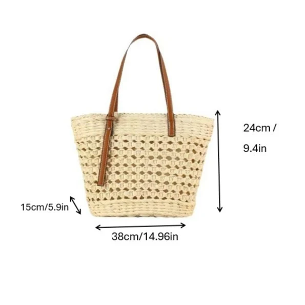 Handgewebte Strandtasche im modernen Design Skanto