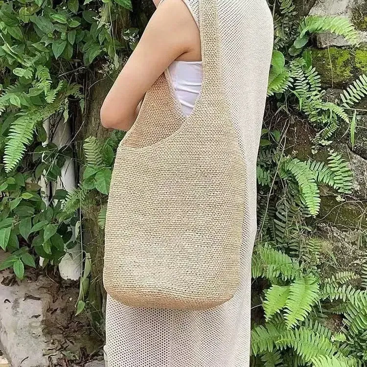 Handgewebte Makramee Hobo Bag Skanto