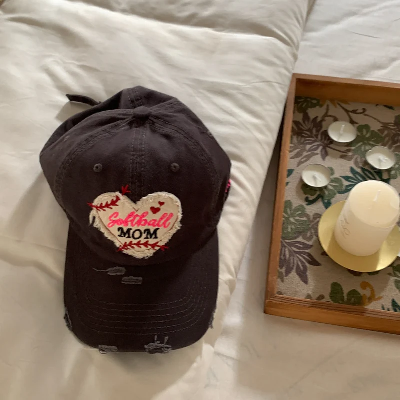 Bestickte Softball-Mama-Kappe für Damen Skanto