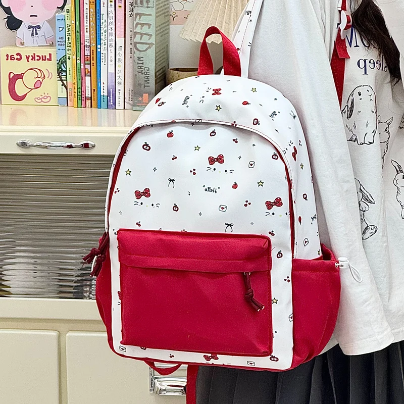 Süßer Cartoon-Print-Rucksack