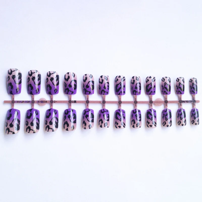 Wilder Leopard-Print-Nagelkunst-Set