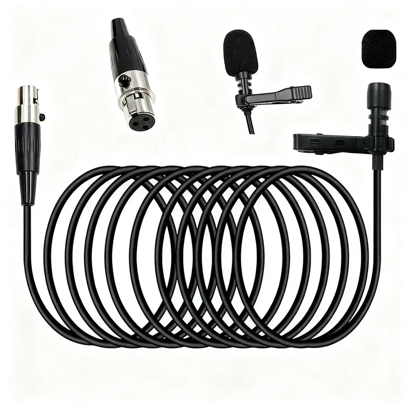 XLR-Adapterkabel für Funkmikrofone, 3-Pin/4-Pin