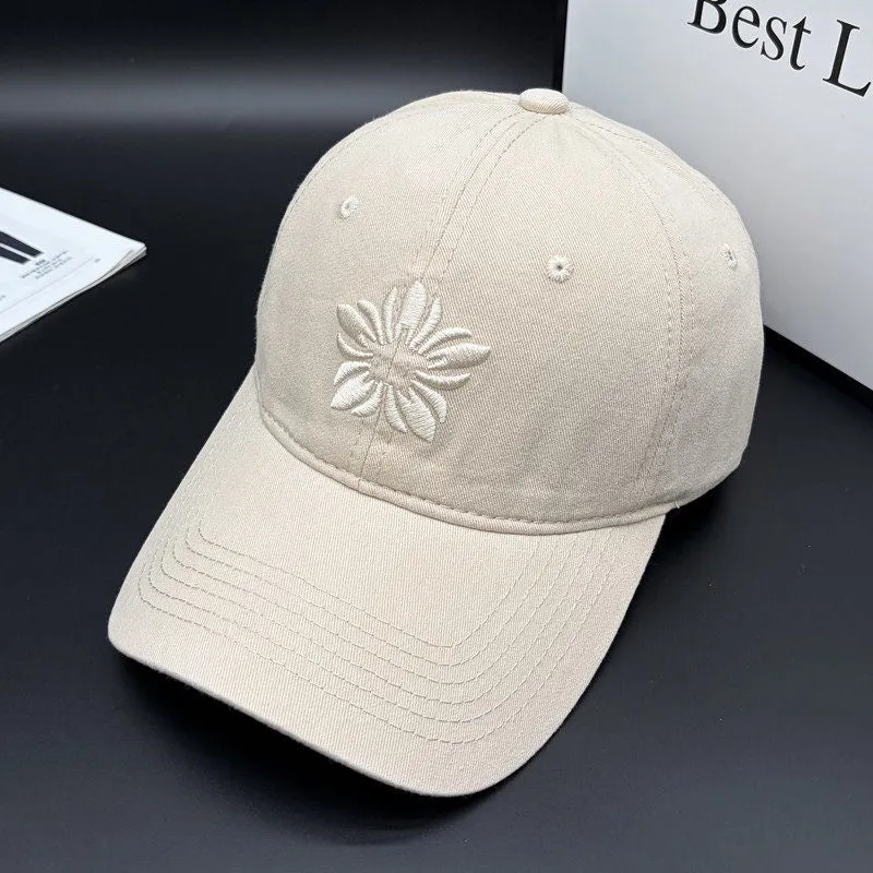 Bestickte verstellbare Baumwollkappe für Damen Skanto