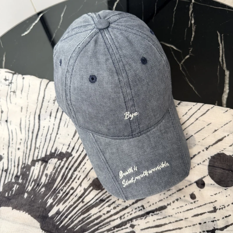 Lässige Distressed-Baumwoll-Baseballkappe für Damen Skanto