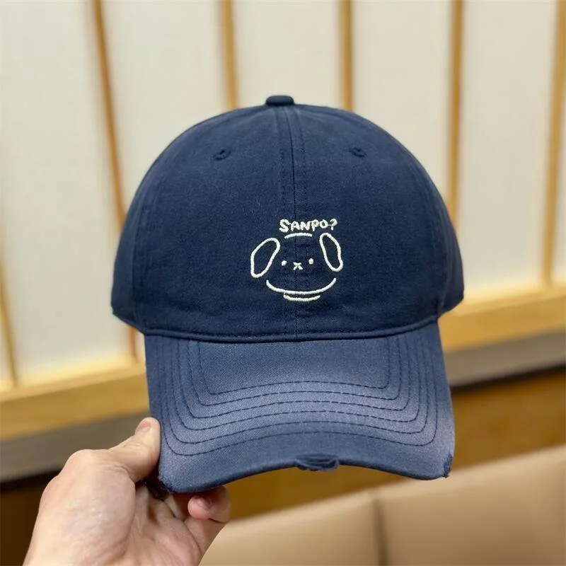 Damen Lässige Baseballkappe mit Charakterstickerei Skanto