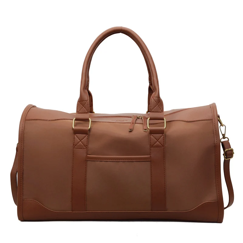 Klassische Leder Reise Duffle Brehn