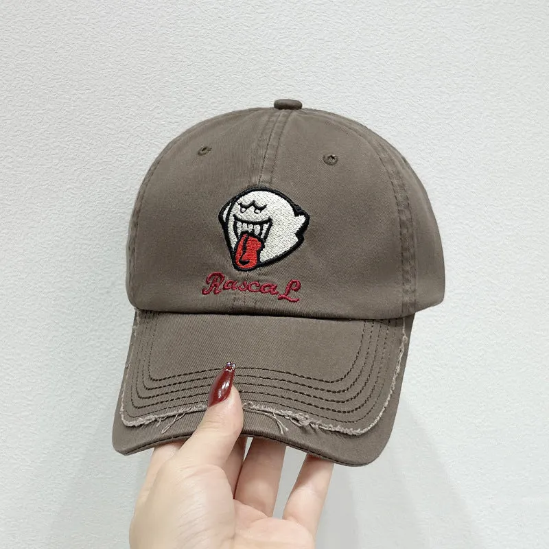 Unisex Bestickte Kappe mit lustigem Charakter Skanto