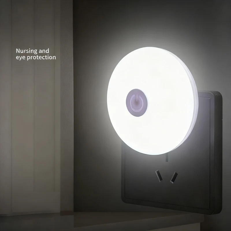 LED-Nachtleuchte mit Knopfschalter
