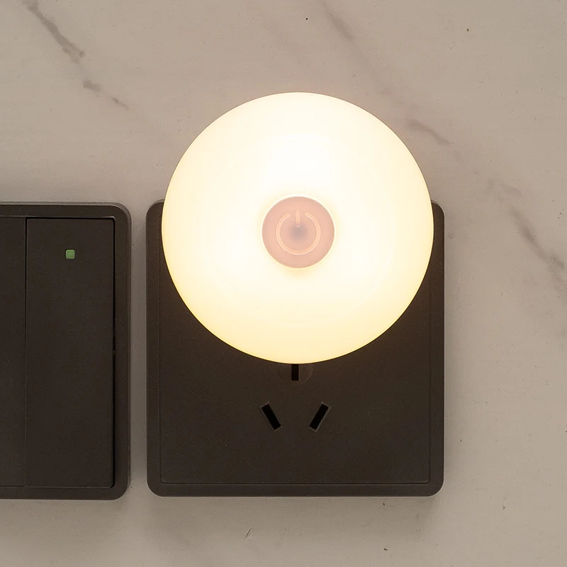 LED-Nachtleuchte mit Knopfschalter