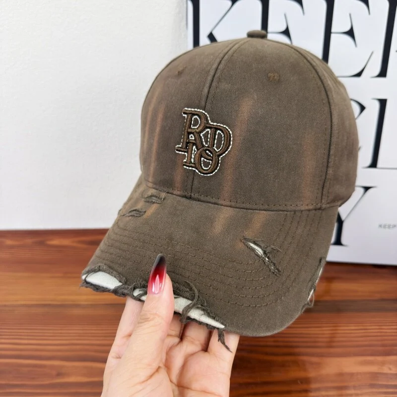 Damen Baseballkappe aus Baumwolle im Used-Look, klassisch, Skanto