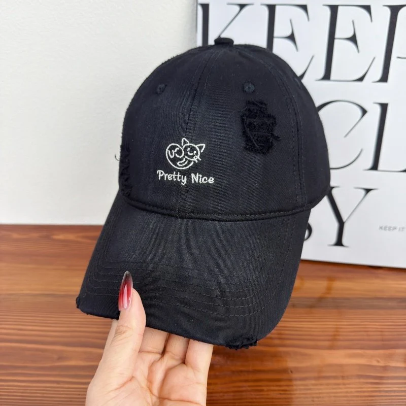 Damen Baseballkappe im Used-Look, lässig bestickt, Skanto