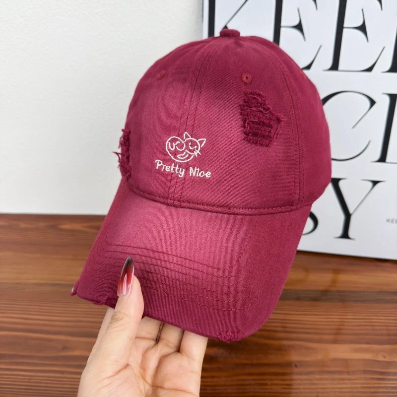 Damen Baseballkappe im Used-Look, lässig bestickt, Skanto