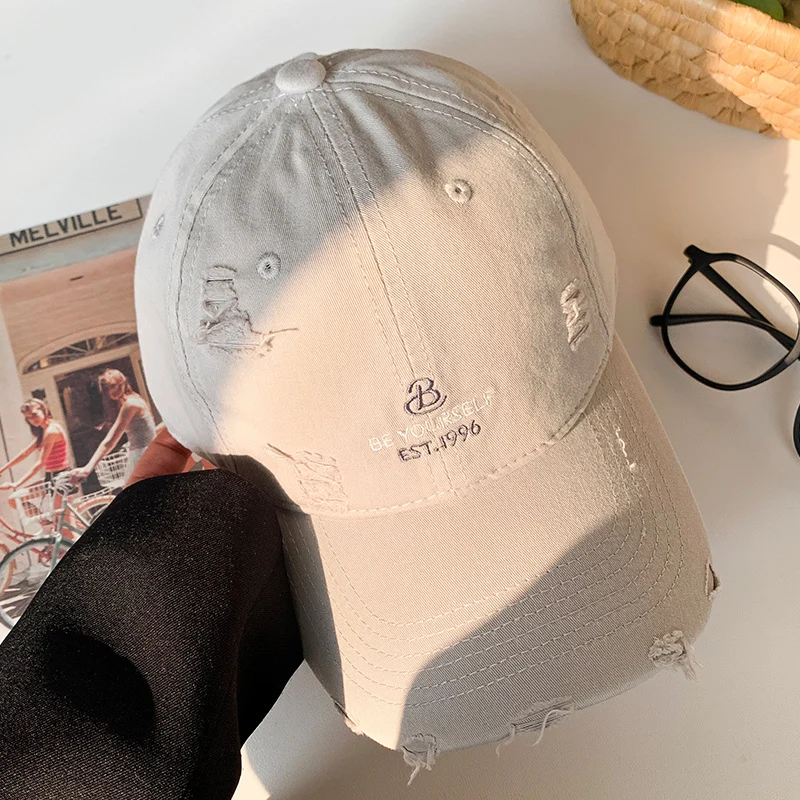 Damen Distressed Lässige Baseballkappe Skanto