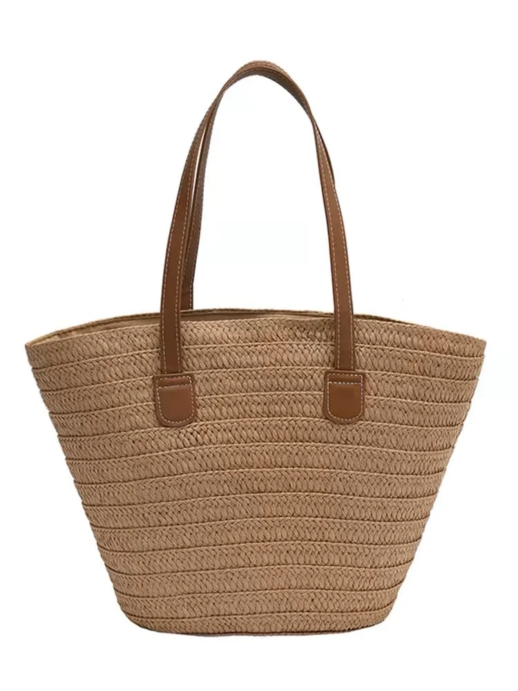Handgefertigte Strandtasche aus Naturmaterial mit stabilen Griffen Skanto