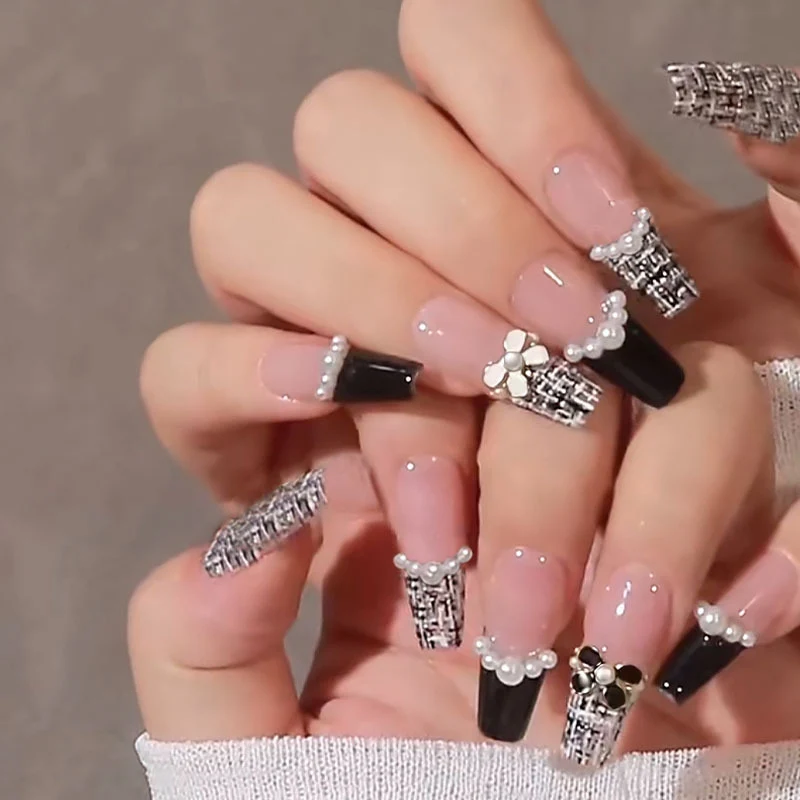 Glamouröse Dekorative Druck-Nagelset