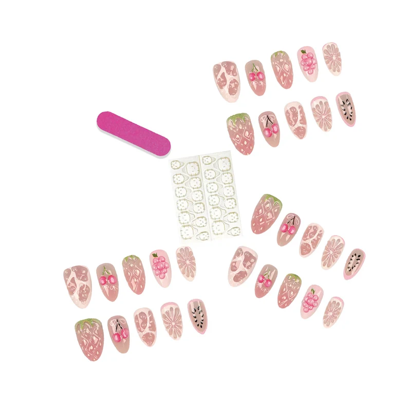 Frucht-Themen Press-On Nagelkunst